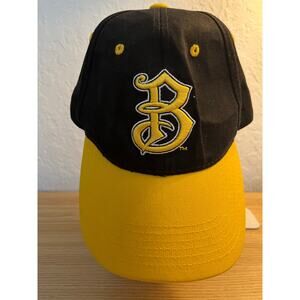 Bradenton Marauders “B” Strap Back Hat Cap Men MiLB Baseball Black Yellow